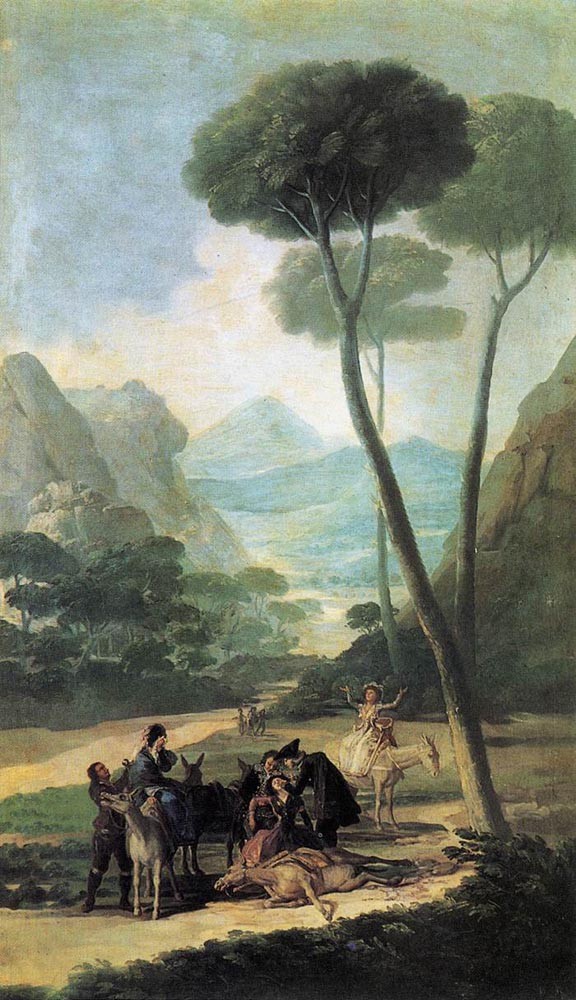 The Fall La Caida by Francisco José de Goya y Lucientes