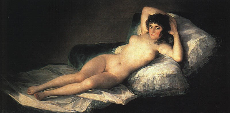 Nude Maja by Francisco José de Goya y Lucientes