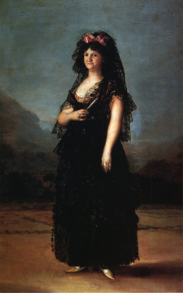 Queen Maria Luisa Wearing A Mantilla by Francisco José de Goya y Lucientes