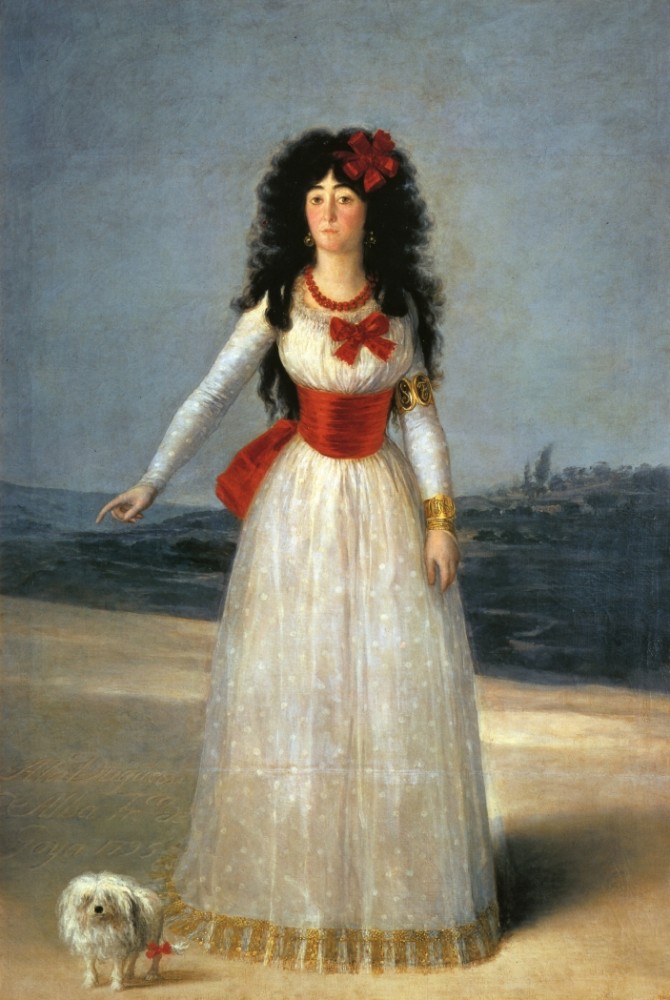 The Duchess Of Alba II by Francisco José de Goya y Lucientes