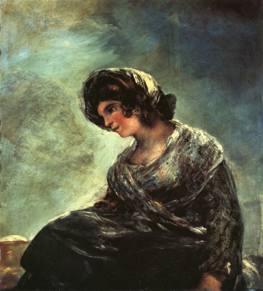 The Milkmaid Of Bordeaux by Francisco José de Goya y Lucientes