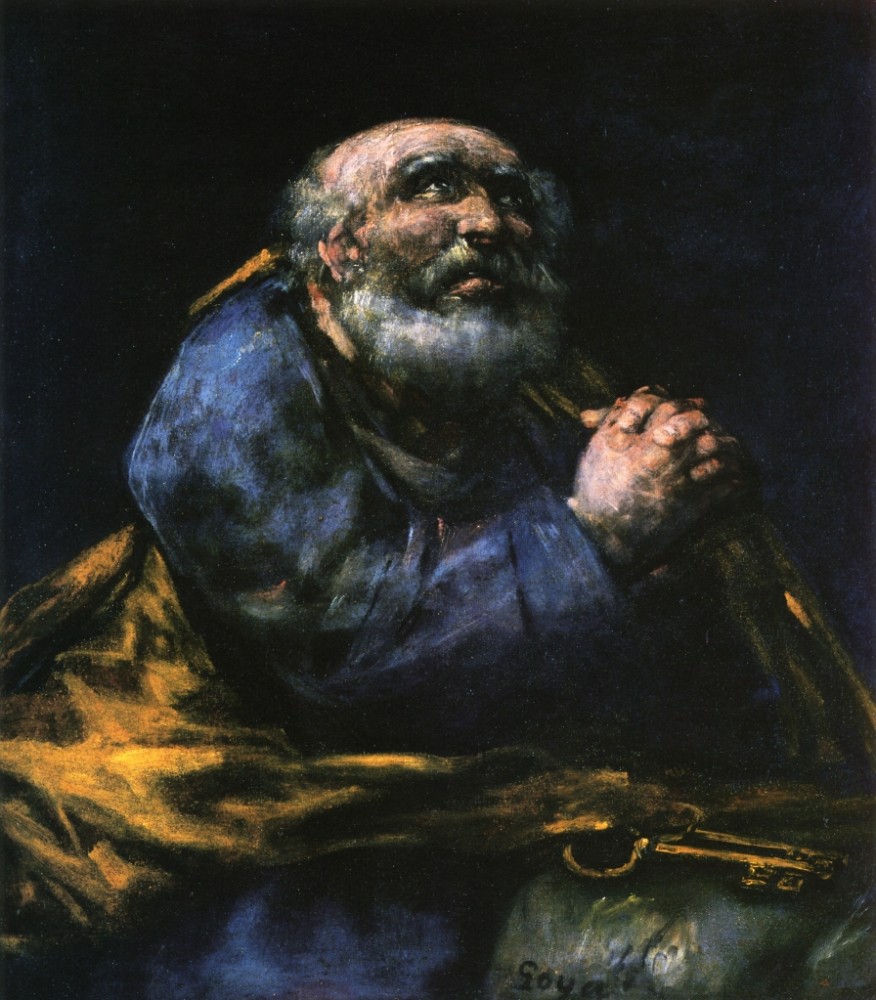 The Repentant Saint Peter by Francisco José de Goya y Lucientes