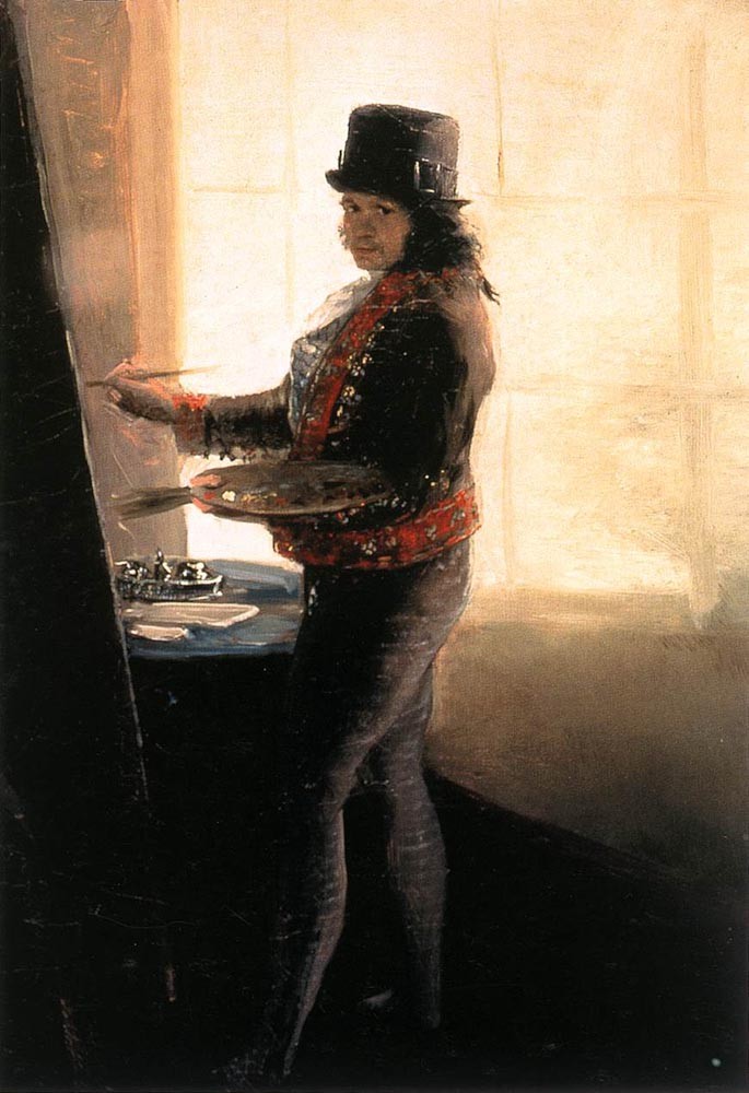 Self Portrait In The Workshop by Francisco José de Goya y Lucientes