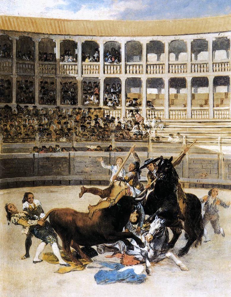 Picador Caught By The Bull by Francisco José de Goya y Lucientes