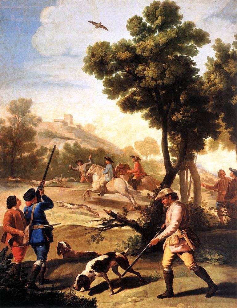 The Quail Shoot by Francisco José de Goya y Lucientes