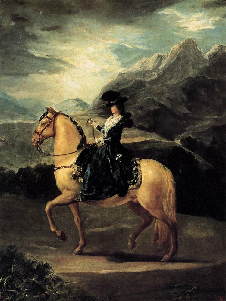 Portrait Of Maria Teresa De Vallabriga On Horseback by Francisco José de Goya y Lucientes