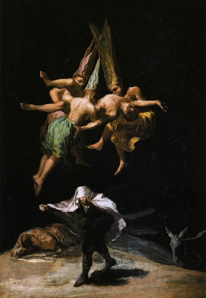 Witches In The Air by Francisco José de Goya y Lucientes