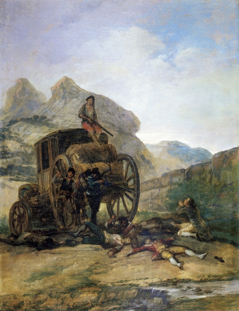 Attack On A Coach by Francisco José de Goya y Lucientes
