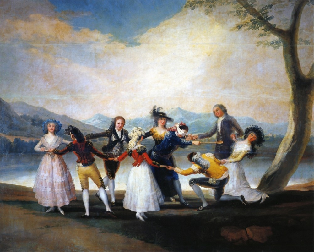 Blind Man's Bluff by Francisco José de Goya y Lucientes