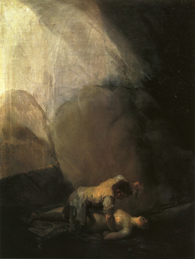 Brigand Murdering A Woman by Francisco José de Goya y Lucientes