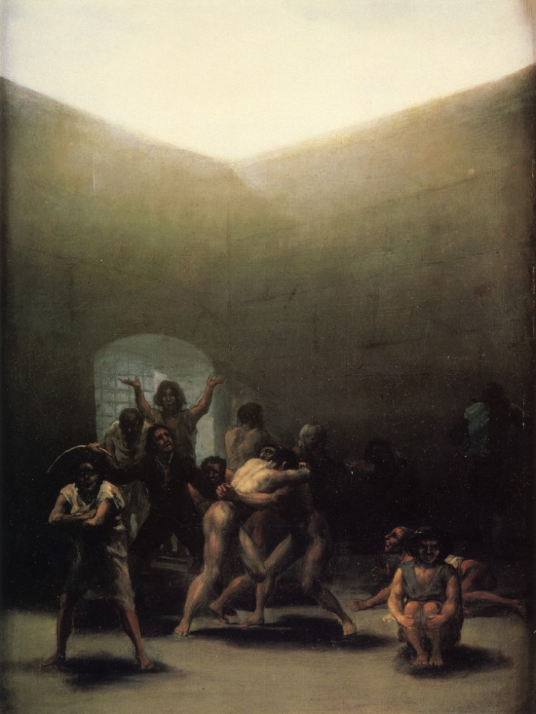 Courtyard With Lunatics by Francisco José de Goya y Lucientes