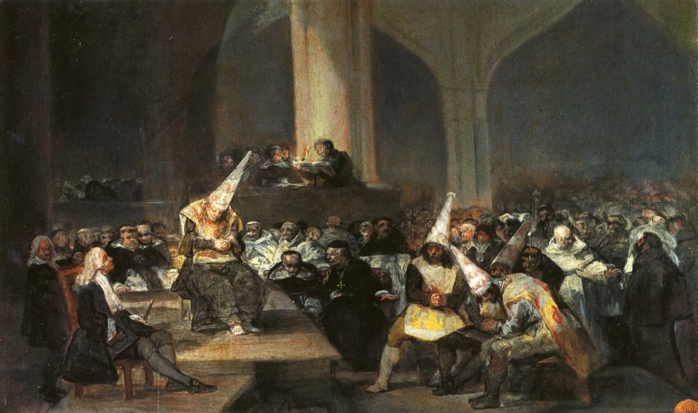 Inquisition Scene by Francisco José de Goya y Lucientes