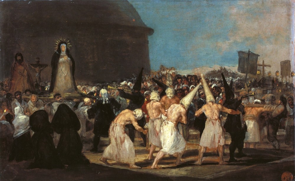 Procession Of Flagellants by Francisco José de Goya y Lucientes