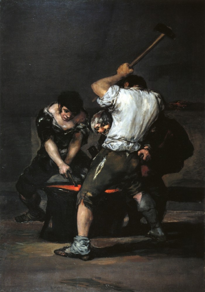 The Forge by Francisco José de Goya y Lucientes