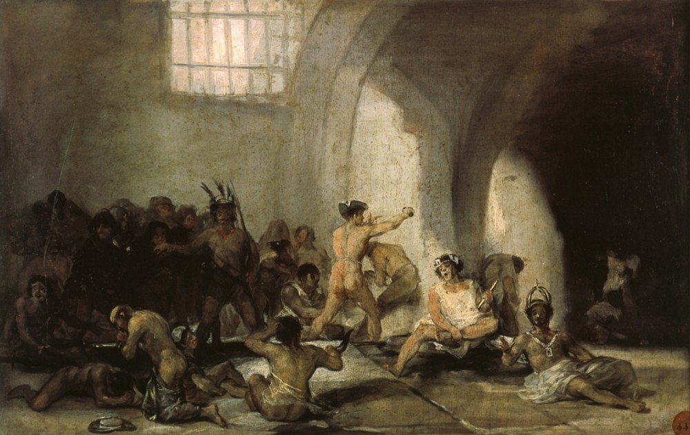 The Madhouse by Francisco José de Goya y Lucientes