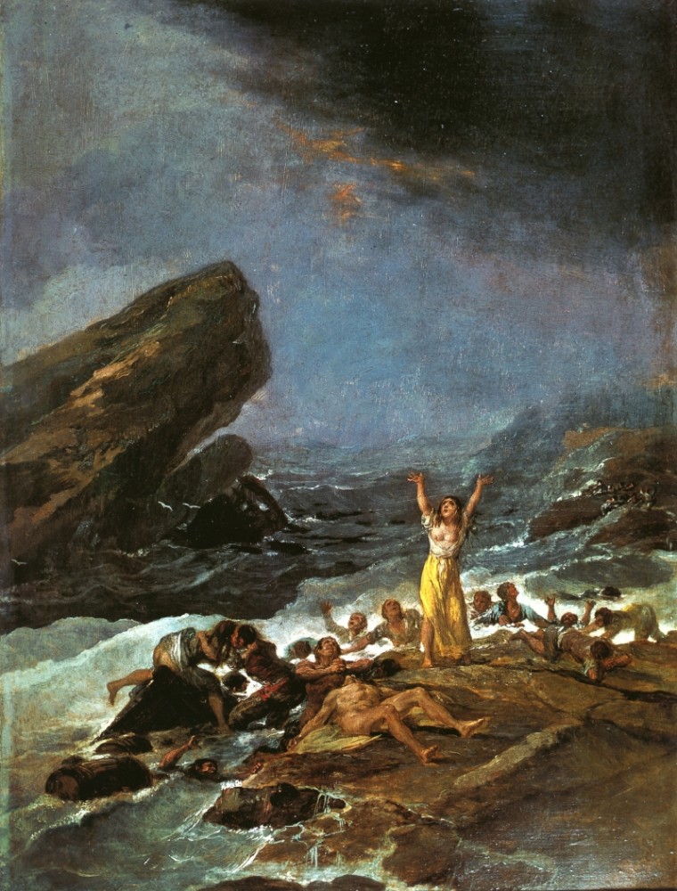 The Shipwreck by Francisco José de Goya y Lucientes