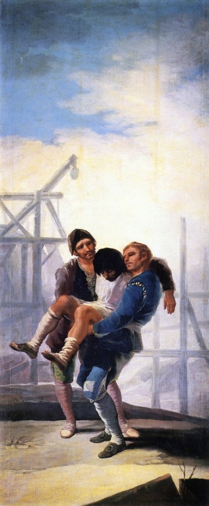 The Wounded Mason by Francisco José de Goya y Lucientes
