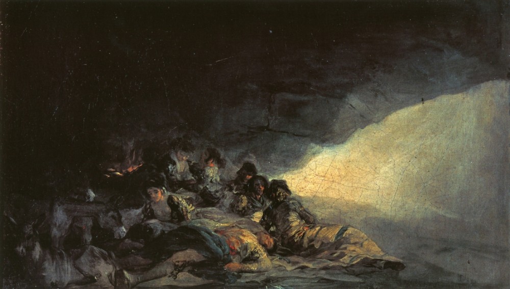 Vagabonds Resting In A Cave by Francisco José de Goya y Lucientes