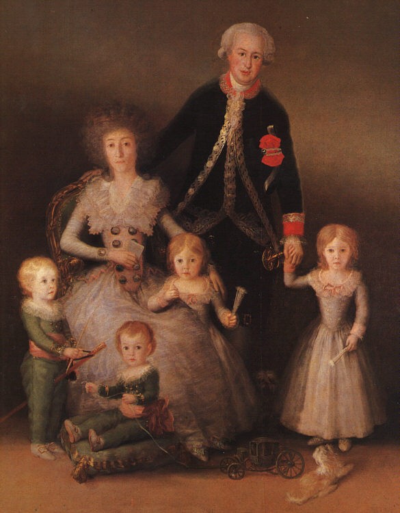 The Duke And Duchess Of Osuna And Their Children by Francisco José de Goya y Lucientes