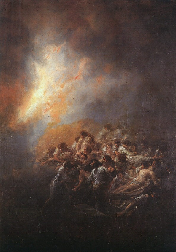 The Fire by Francisco José de Goya y Lucientes