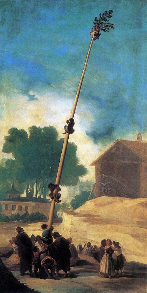 The Greasy Pole La Cucana by Francisco José de Goya y Lucientes