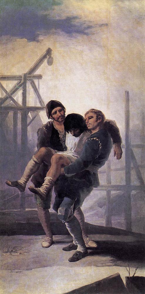 The Injured Mason by Francisco José de Goya y Lucientes