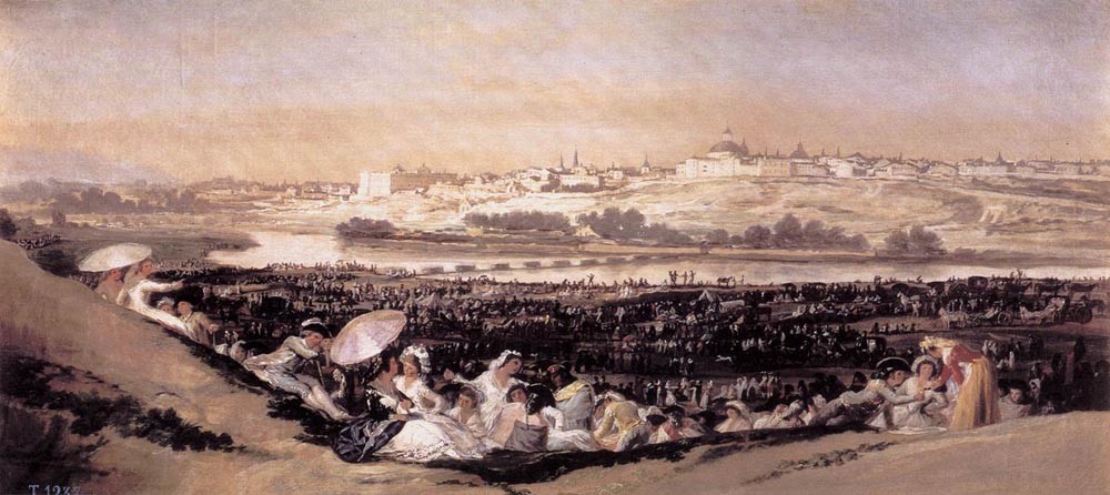 The Meadow Of San Isidro On His Feast Day by Francisco José de Goya y Lucientes