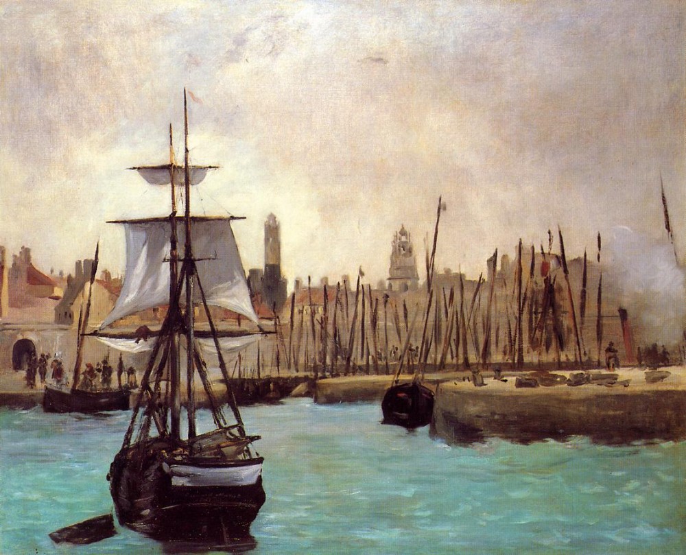 The Port Of Calais by Édouard Manet