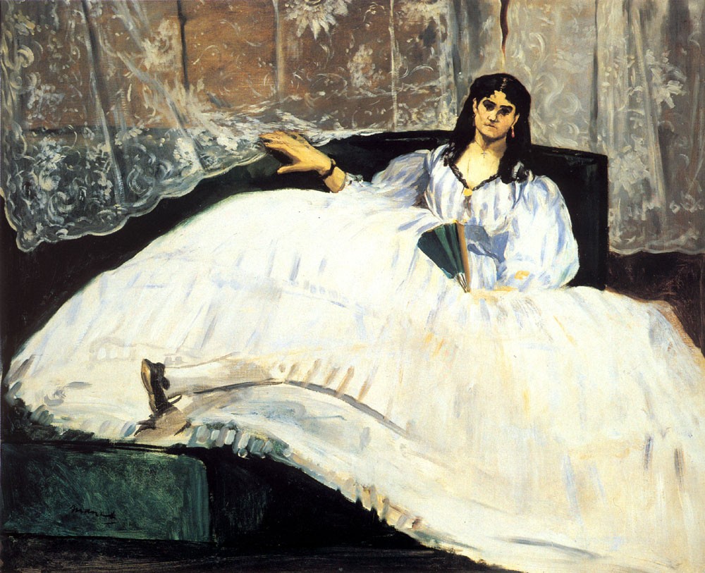 Baudelaires Mistress Reclining by Édouard Manet