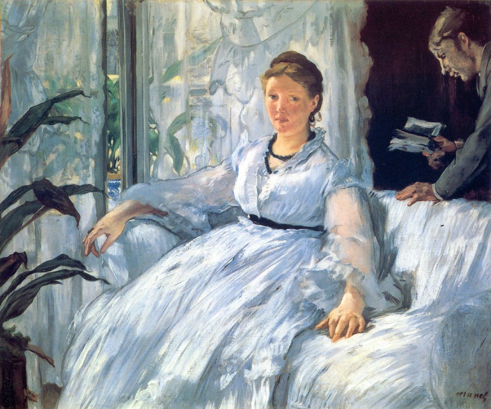 Reading Mme Manet and Leon by Édouard Manet