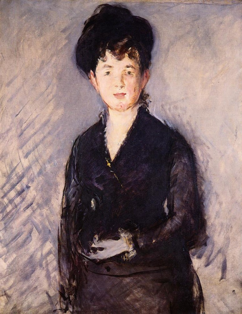 Woman With A Gold Pin by Édouard Manet