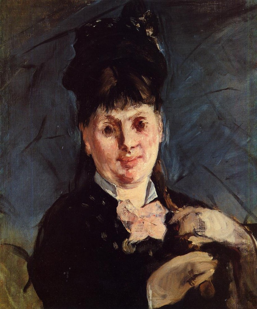 Woman With Umbrella by Édouard Manet