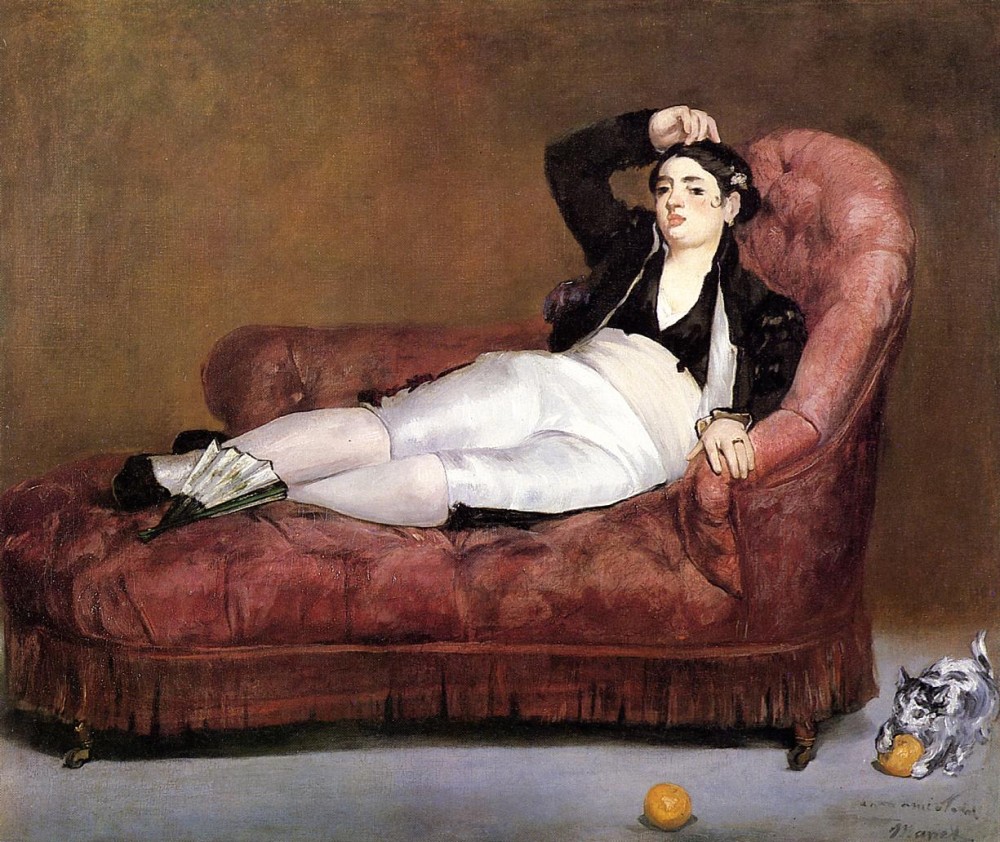 Young Woman Reclining by Édouard Manet