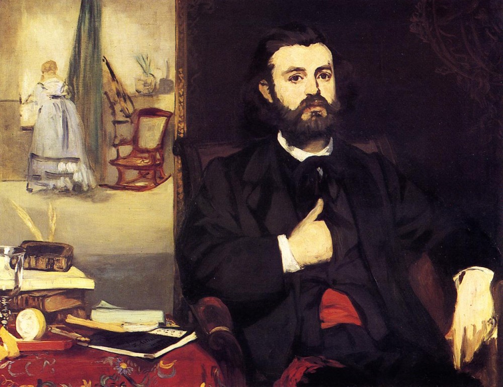 Portrait Of Zacharie Astruc by Édouard Manet