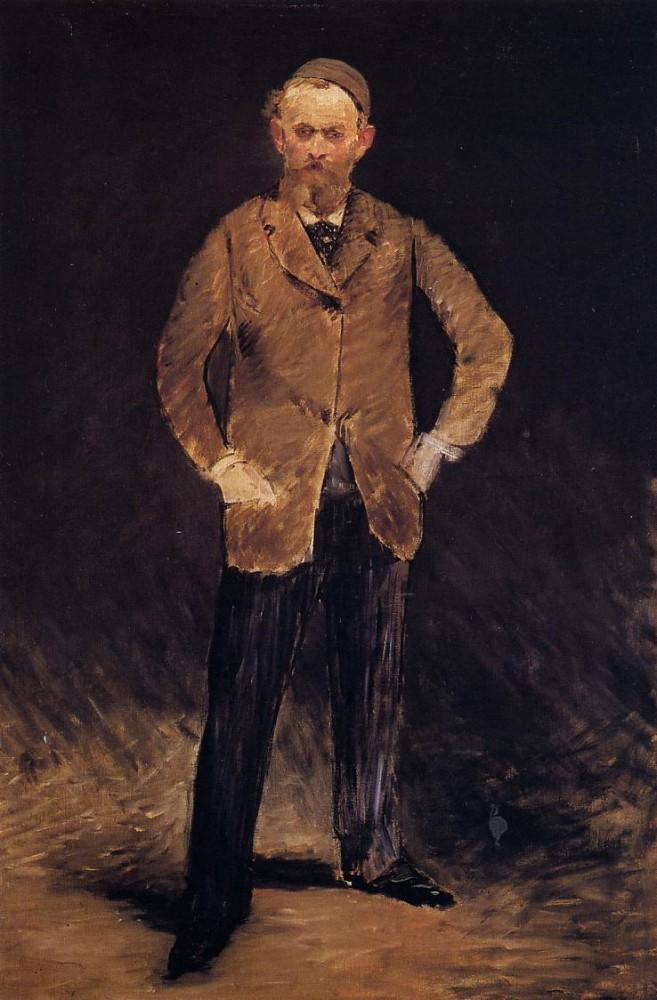 Self Portrait With Skull Cap by Édouard Manet