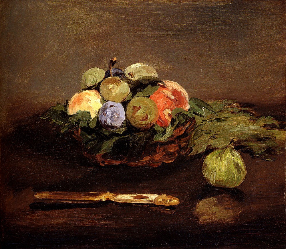 Basket Of Fruit by Édouard Manet