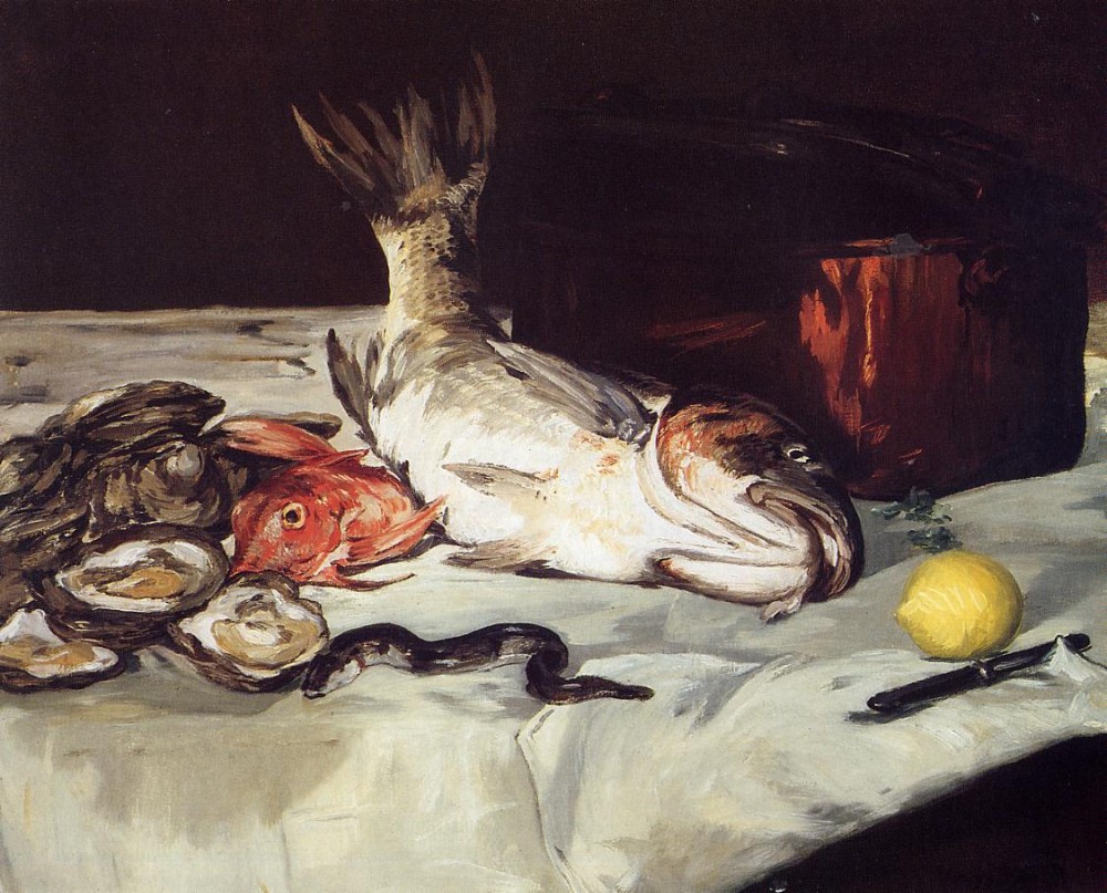 Still Life With Fish by Édouard Manet