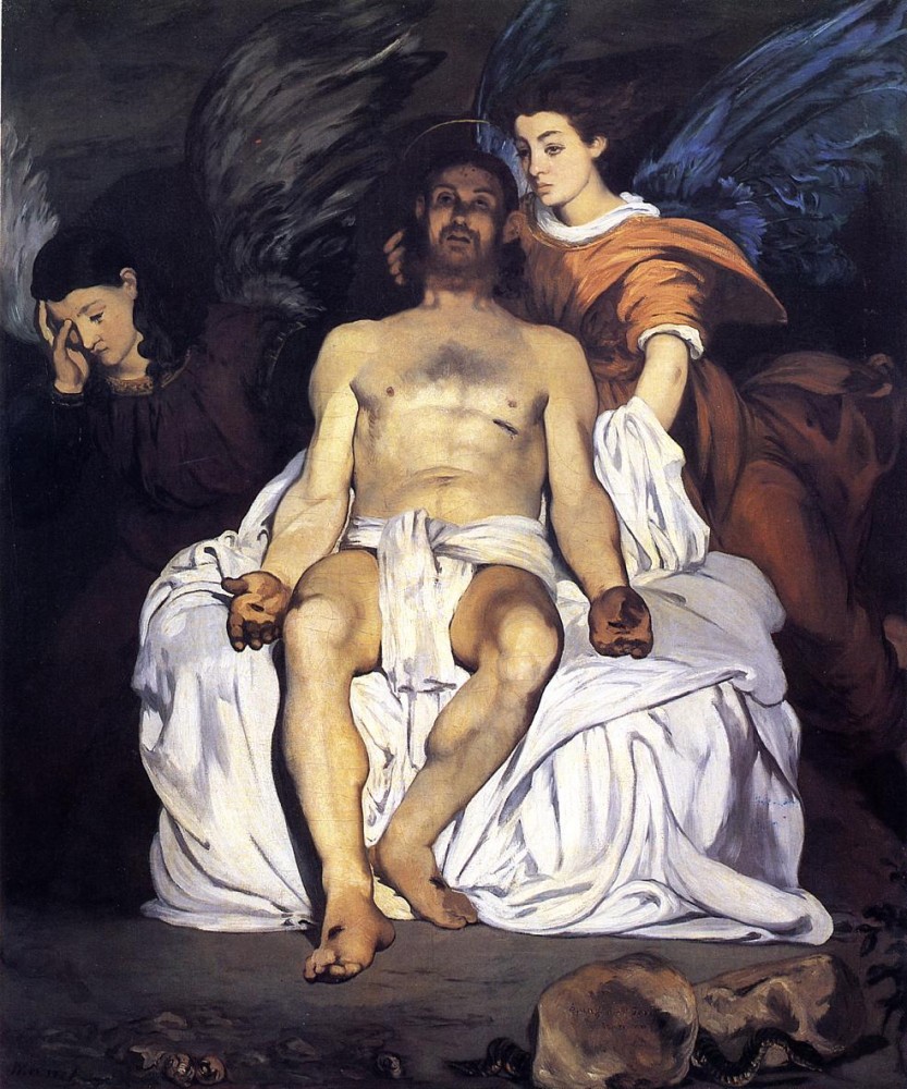 The Dead Christ And The Angels by Édouard Manet