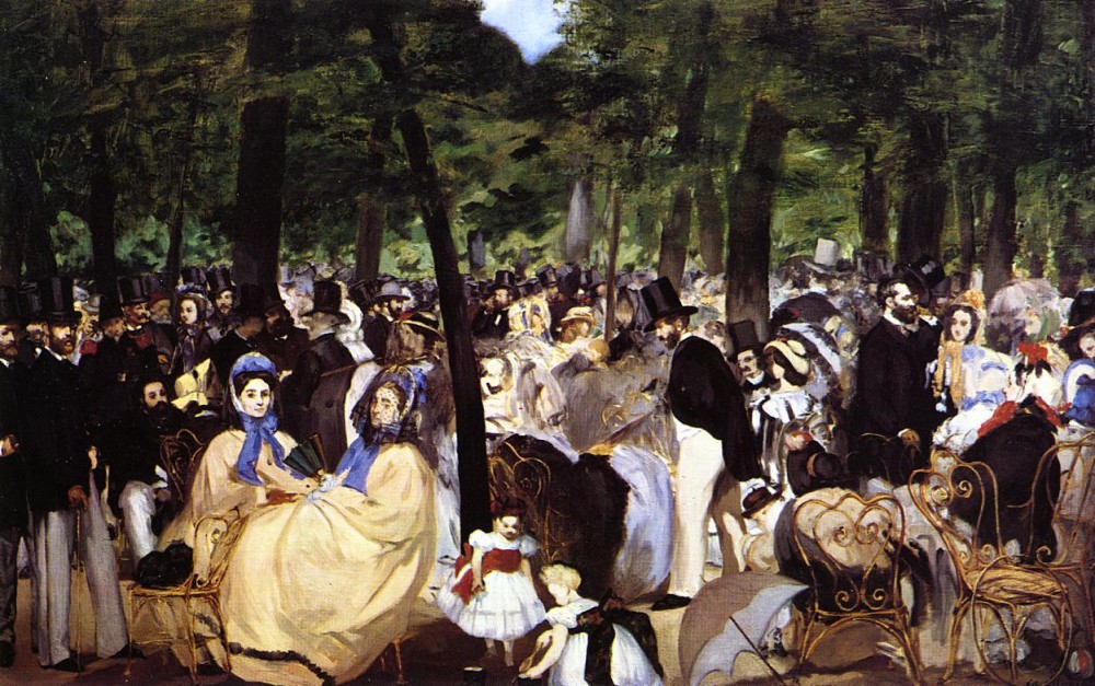 Music In The Tuileries by Édouard Manet