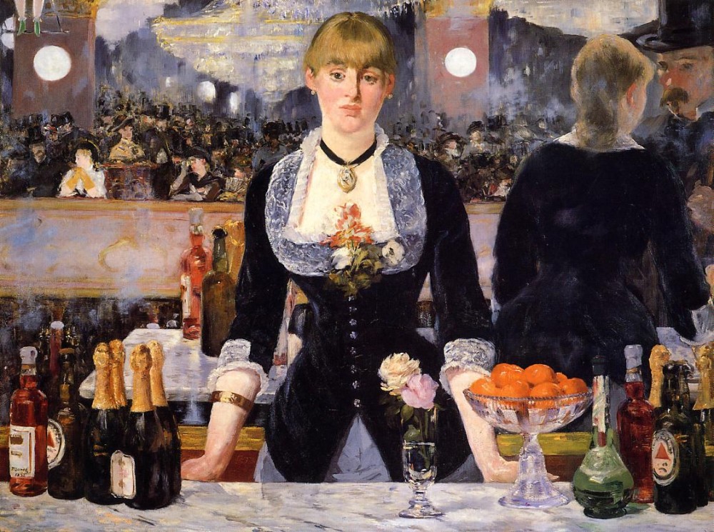 A Bar At The Foiles Bergere by Édouard Manet