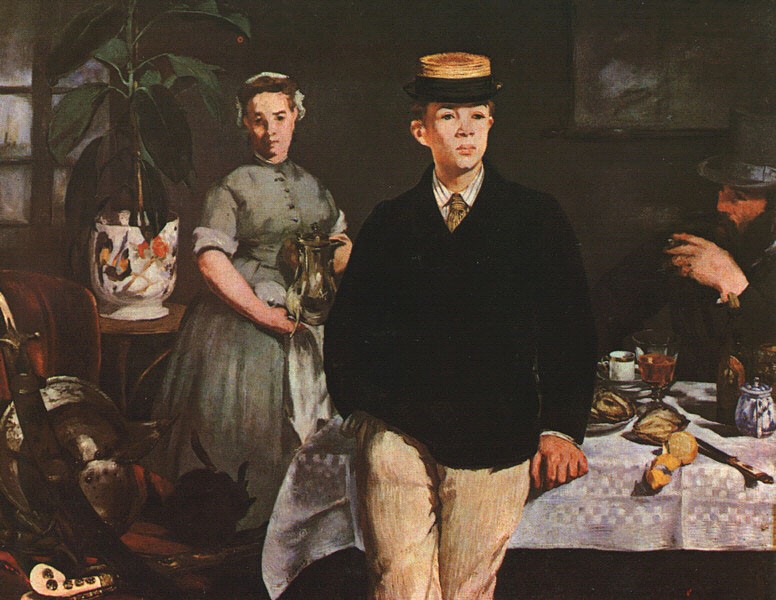 Breakfast in the Studio by Édouard Manet