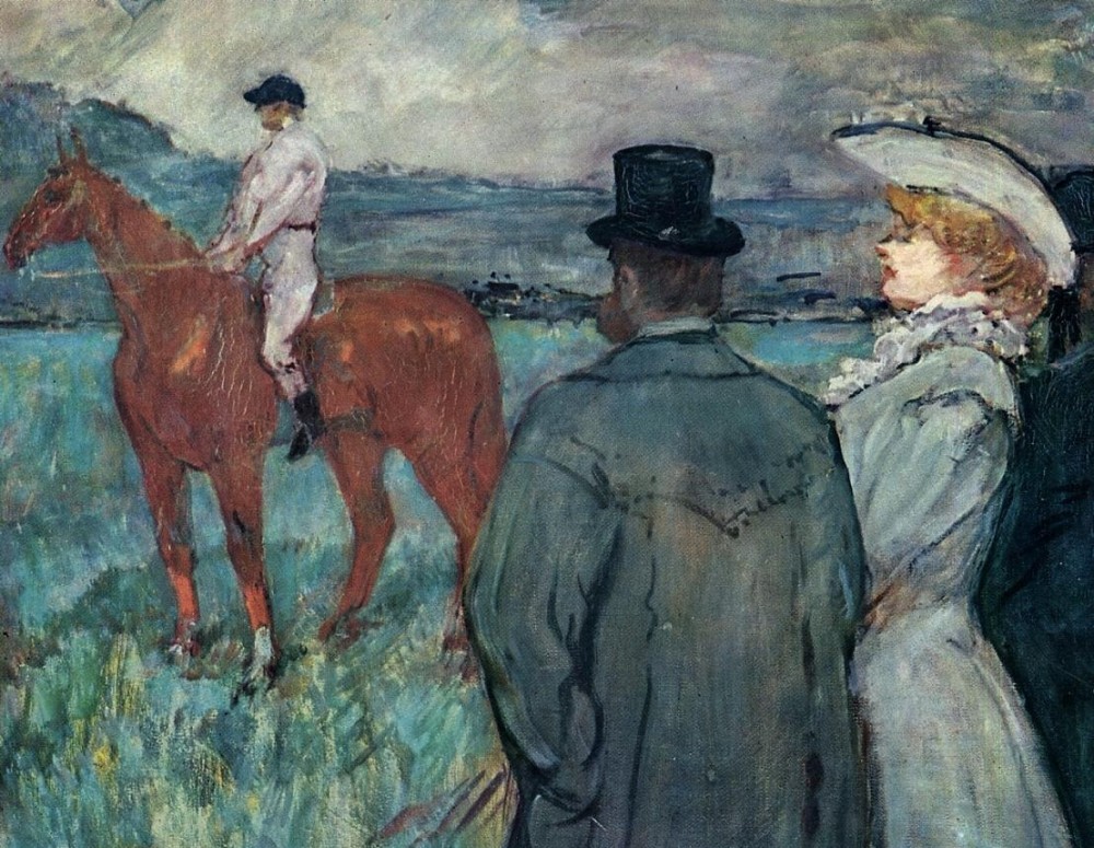 At The Races by Henri de Toulouse-Lautrec