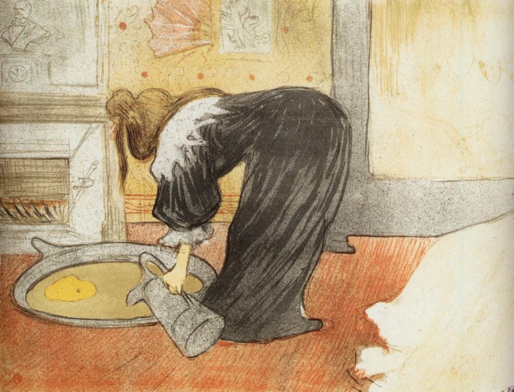 Elles Woman With A Tub by Henri de Toulouse-Lautrec