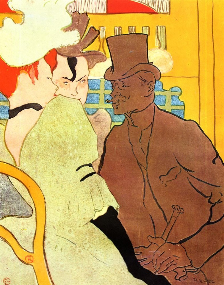 The Englishman At The Moulin Rouge by Henri de Toulouse-Lautrec