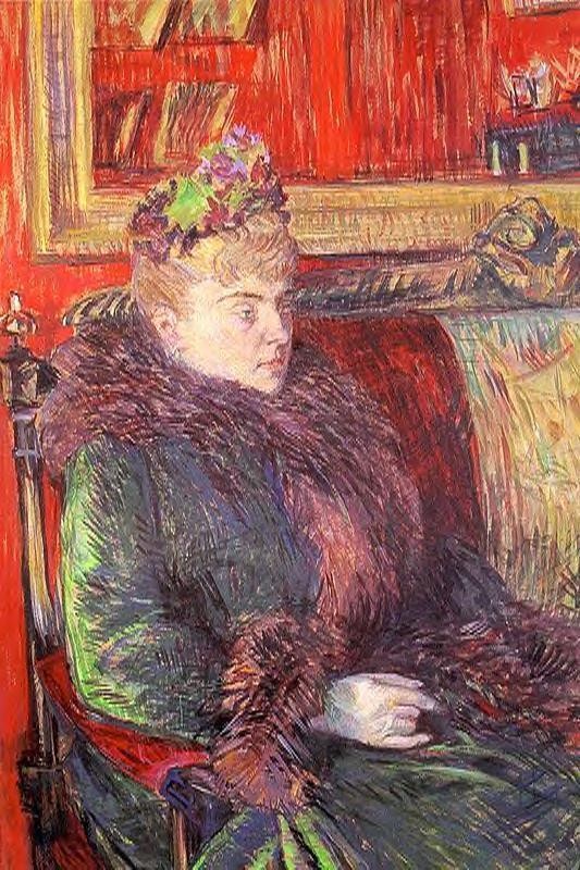 Portrait Of Madame De Gortzikolff by Henri de Toulouse-Lautrec