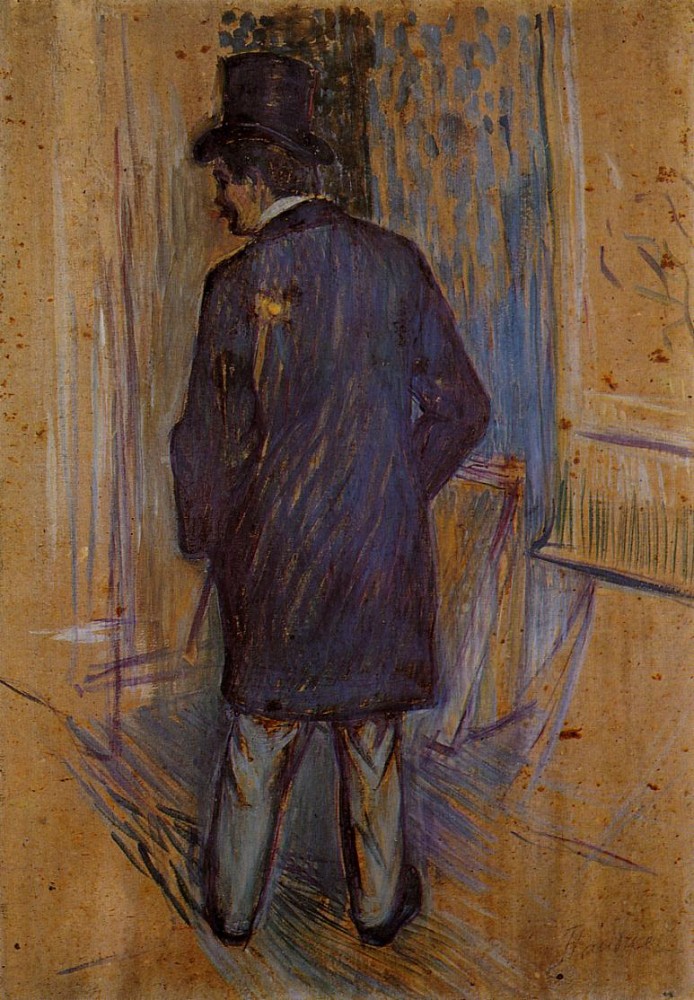 Monsieur Louis Pascal From The Rear by Henri de Toulouse-Lautrec