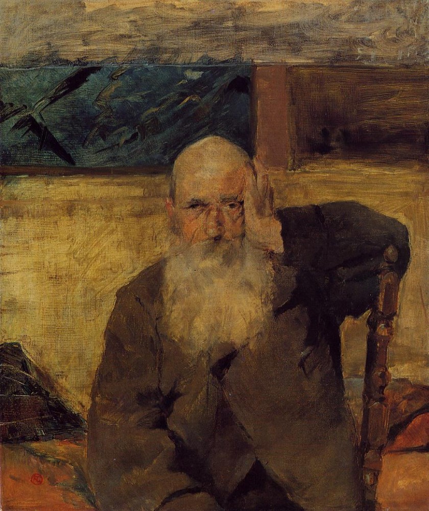 Old Man At Celeyran by Henri de Toulouse-Lautrec