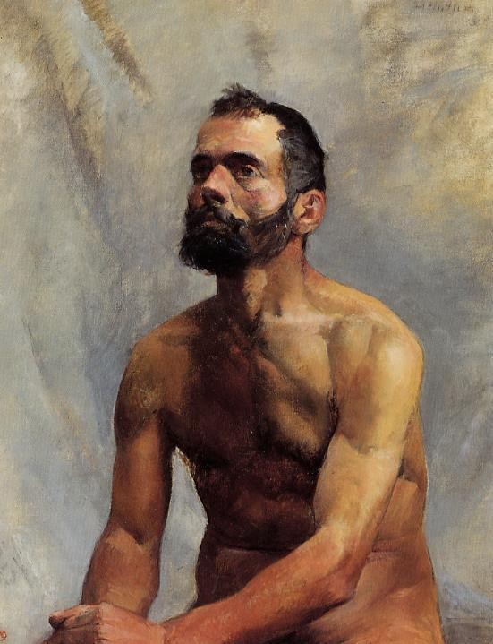 Academic Study Nude by Henri de Toulouse-Lautrec
