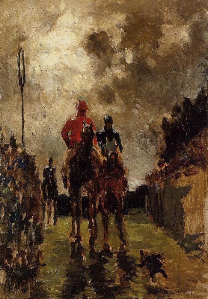 Jockeys by Henri de Toulouse-Lautrec