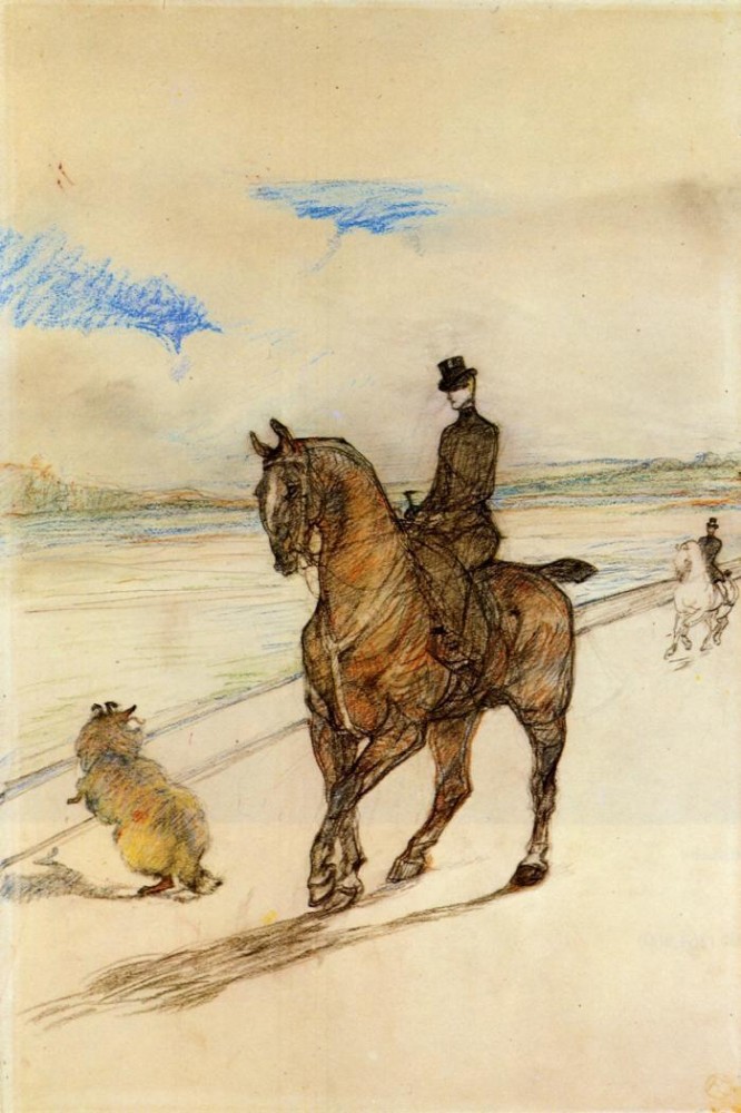 Horsewoman by Henri de Toulouse-Lautrec